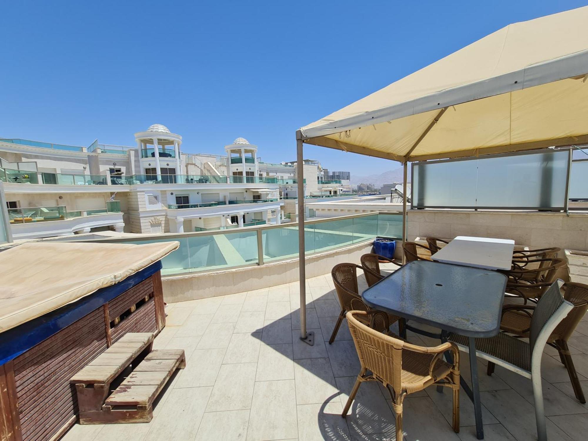 Апартаменты Palmore Top Luxury Penthause With Juccuzi First Line Of The Seaside Эйлат Экстерьер фото